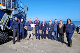 Seahouses lifeboat station has received a donation from the Northumberland Mark Master Masons Benevolent Fund.