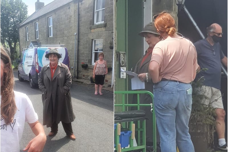 Brenda Blethyn photographed by Marie Charlton at Elsdon, where filming for the 11th series of Vera was taking place at the Bird in Bush pub on July 20.
