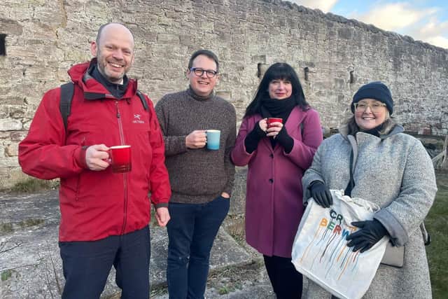 North of Tyne Mayor Jamie Driscoll - Ben Humphrey, Tortive Theatre - Hannah Garrad, English Heritage - Andrea Oliver, Create Berwick Manager at Northumberland County Council.