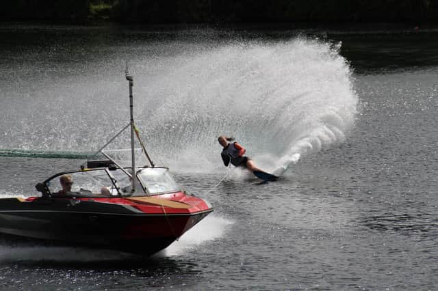 Anna Morris in action at the British Waterski Nationals.