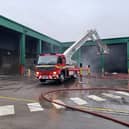 Fire crews were called to a blaze at Alnwick Waste Centre, caused by a battery, in January. (Photo by Northumberland Fire and Rescue Service)