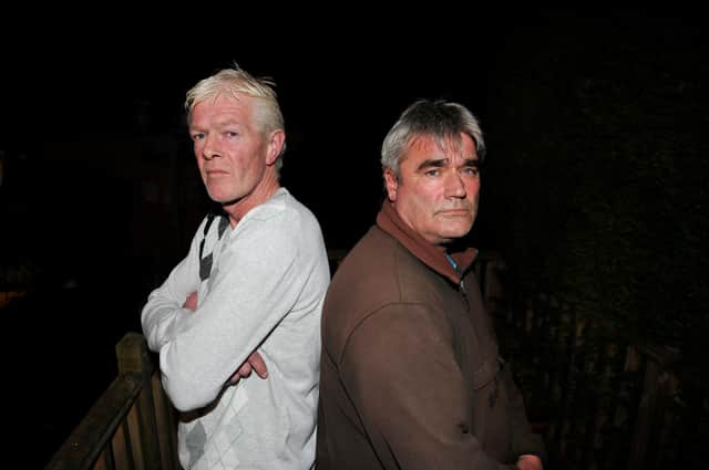 Ex-grave diggers for Northumberland County Council, Chris Gregory, left, and Malcolm Purvis.
