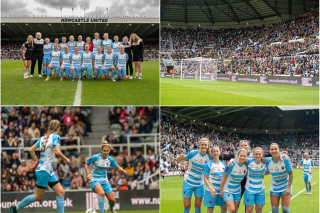 Alnwick Town Ladies at St James' Park, Newcastle.
