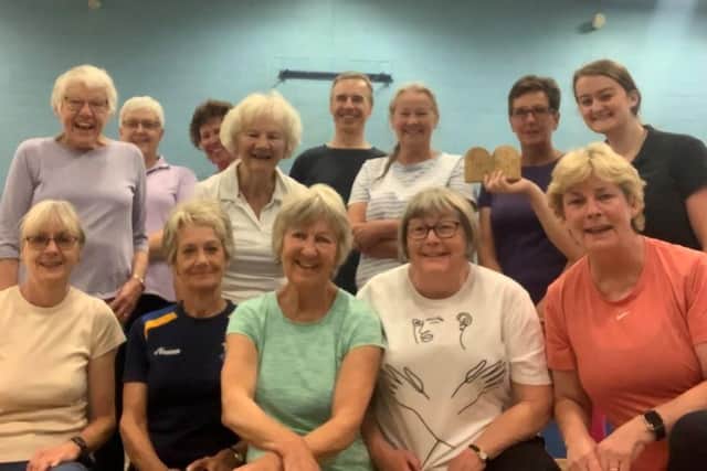 A walking netball class hosted by Active Northumberland.