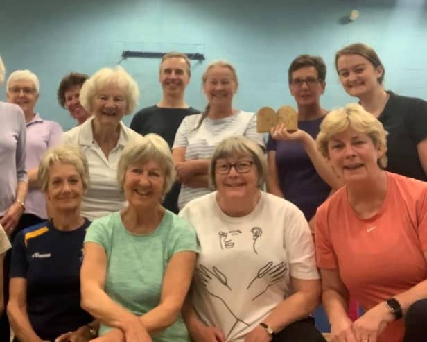 A walking netball class hosted by Active Northumberland.