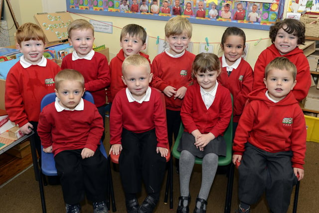 New starters at Hugh Joicey First School in Ford.