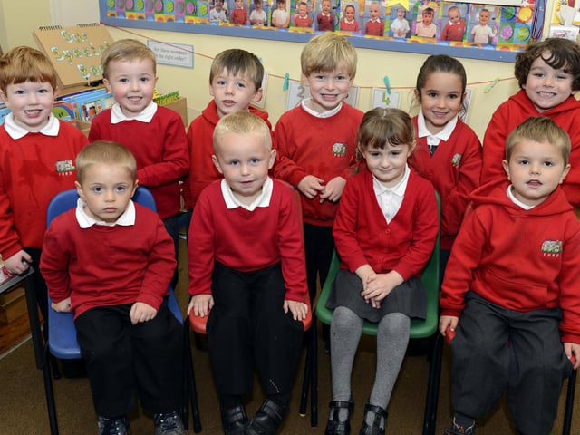 New starters at Hugh Joicey First School in Ford.