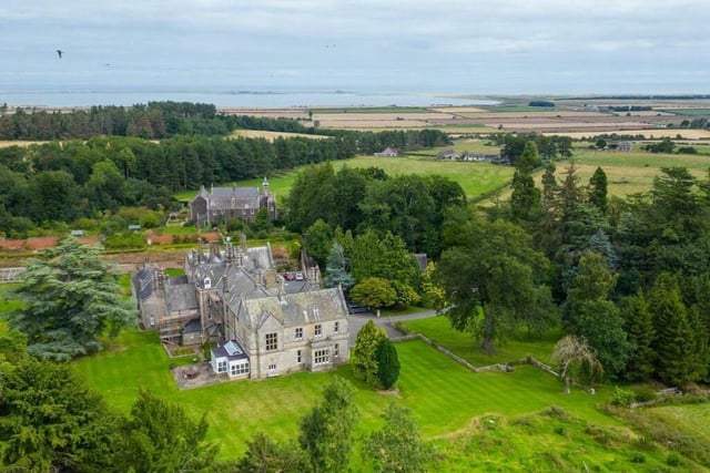 The property is set in 29 acres, with views towards Holy Island.