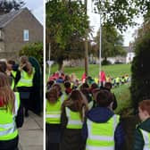 Stamfordham Primary School is taking part in walks through the village.