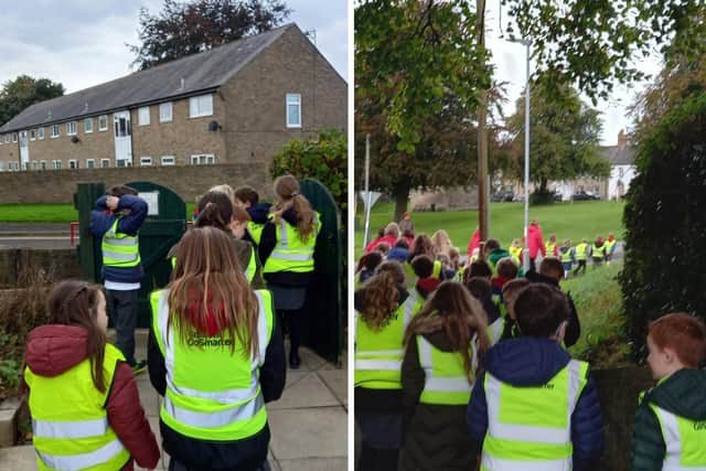 Stamfordham Primary School is taking part in walks through the village.