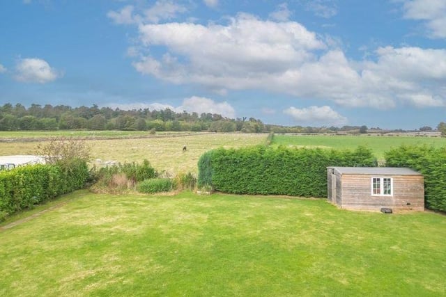 The property has stunning open aspect views over the fields and countryside.