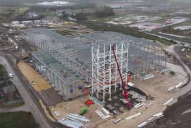 Construction of the £130m facility is progressing. (Photo by JDR)