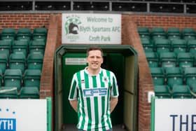 Blyth Spartans striker Dan Maguire has returned to the club after two seasons away. (Photo credit: Kris Hodgetts)
