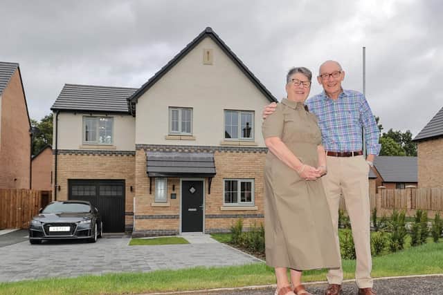 Philip and Kathleen Varey have bought a house on the Ottermead at Jameson Manor development in Ponteland. (Photo by Will Walker/North News via Bellway)