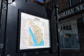 The tourist map on Marygate.
