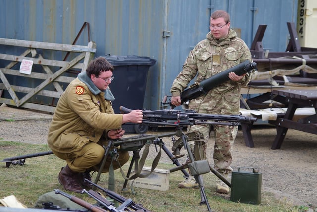 Replica weapons will be on display at the Blyth Battery Goes to War event.