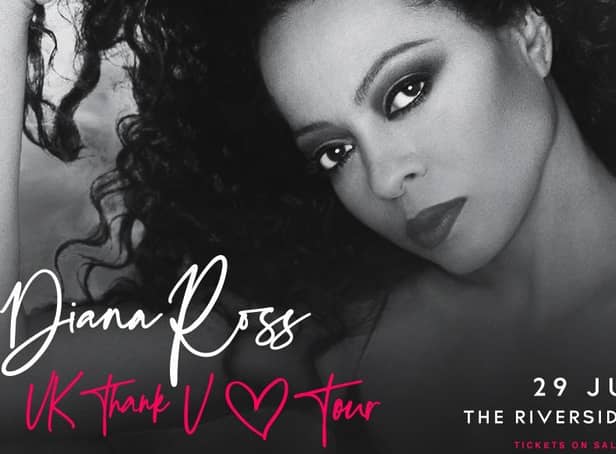 Diana Ross will bring her Thank You tour to Durham County Cricket Club on Wednesday, June 29.
