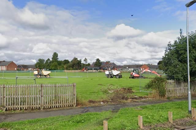 Work began on the temporary Tynedale Drive site in August 2023 (pictured) but was never finished. (Photo by Google)