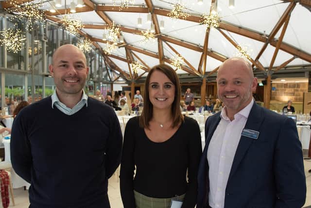 Business Northumberland advisors Ross Waldie, Emma Giazitzoglu and Mike Jurowski.