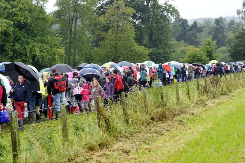 Huge crowds queued to watch popstar Jessie J perform in the Pastures beneath Alnwick Castle on Saturday, August 25, 2012.