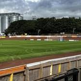 Vandals caused damage to the pitch at Shielfield Park over the weekend. Picture: Berwick Rangers