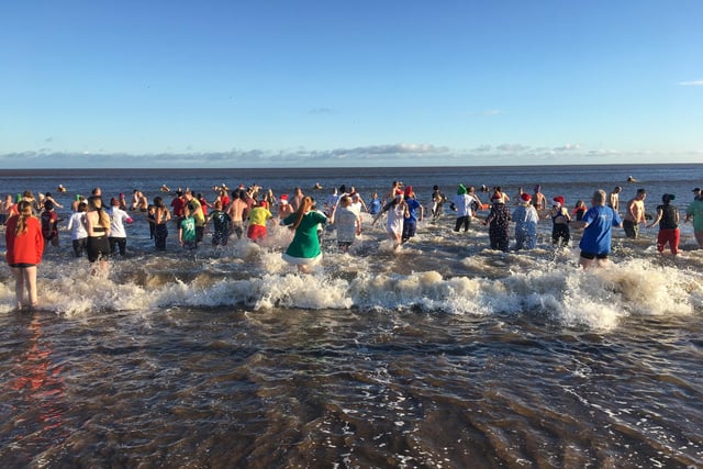 Another picture of participants in the North Sea.