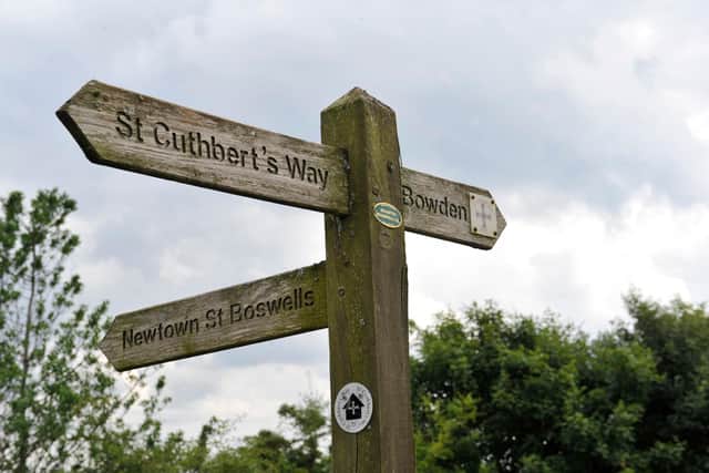 Around 3,000 walkers per year tackle St Cuthbert's Way between Melrose and Holy Island.