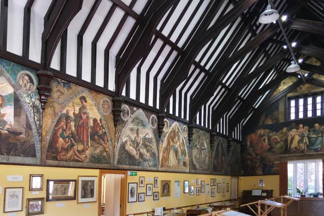 Murals in Lady Waterford Hall, Ford.