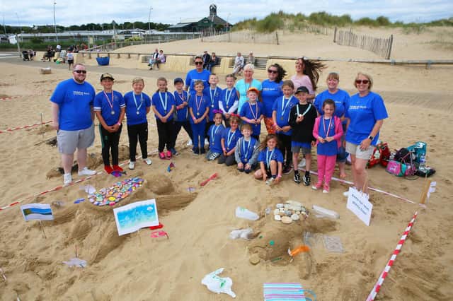 Beacon Hill Primary School at last year’s sandcastle competition.