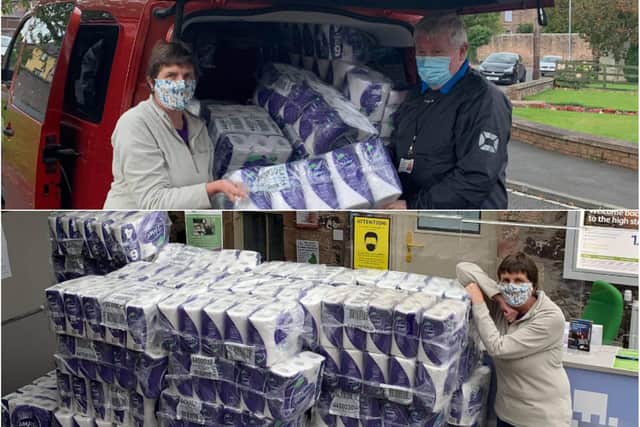 A donation of toilet rolls has been received by Wooler Food Bank.