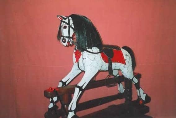 The rocking horse.