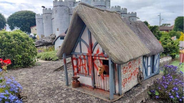 The Merrivale Stable, part of Banksy’s 2021 ‘Great British Spraycation’ series, goes on view next week.
