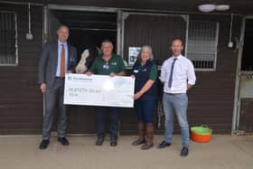 Cheque presentation to the Morpeth RDA group.