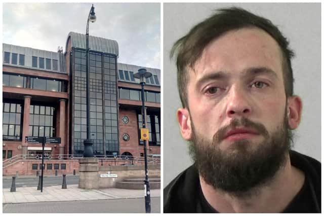 Jamie Douglas, 32, was allowed to walk free from Newcastle Crown Court, but warned to stay out of trouble.