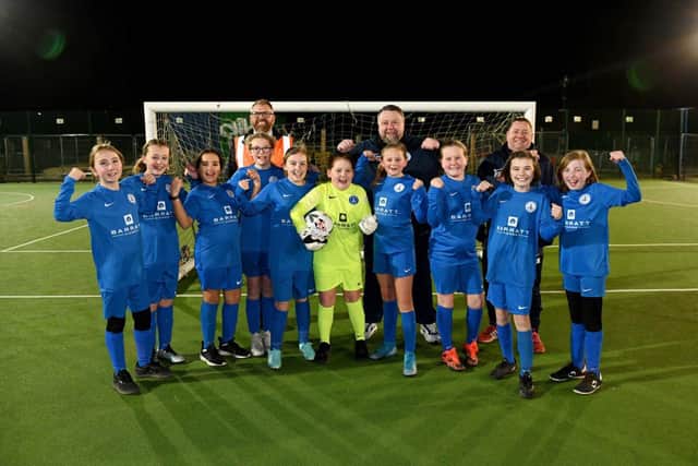 Barratt Homes North East sponsors home kit for Whitley Bay U11s Girls' Football Team