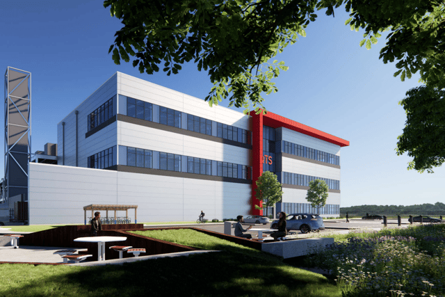 A CGI of the QTS data centre in Cambois.