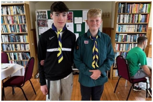 Will (left) and Max Lowrie both from The King Edward VI School in Morpeth.