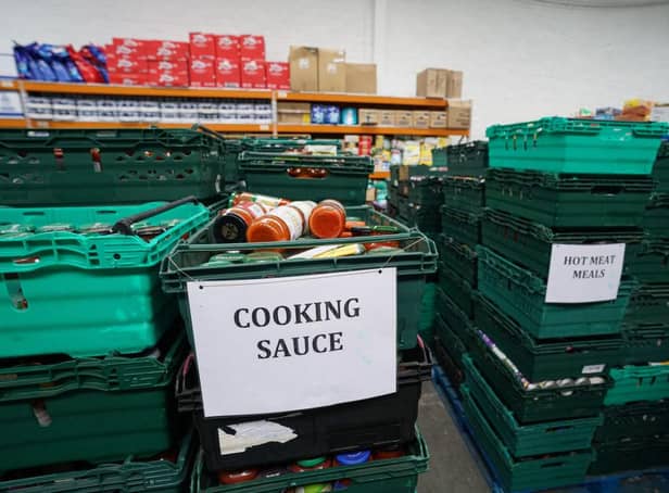 Food stored for parcels. Picture: Hugh Hastings/Getty Images.