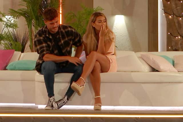 Lucinda and Brad. Picture: ITV
LOVE ISLAND, TONIGHT AT 9PM ON ITV2 AND ITV HUB