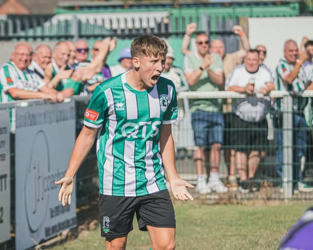 Dan Lanning continued his impressive run of form with a goal against Grimsby Borough on Saturday.