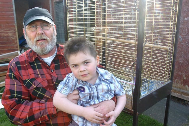 Philip Whiteman of Hallside Road in Blyth and his grandson Leo had five parrots stolen from Mr Whiteman's back garden aviary.