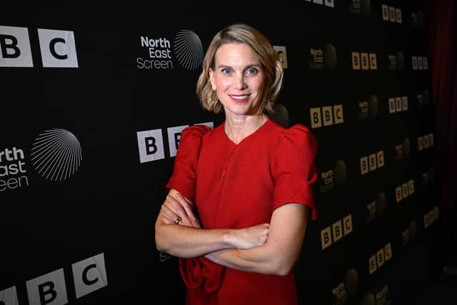 Liz White, who plays DI Rose O’Connell, at the premiere. (Photo: BBC)