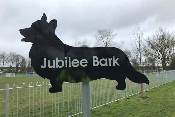 The dog park in Cramlington's Alexandra Park has closed temporarily. (Photo by Jane Coltman)