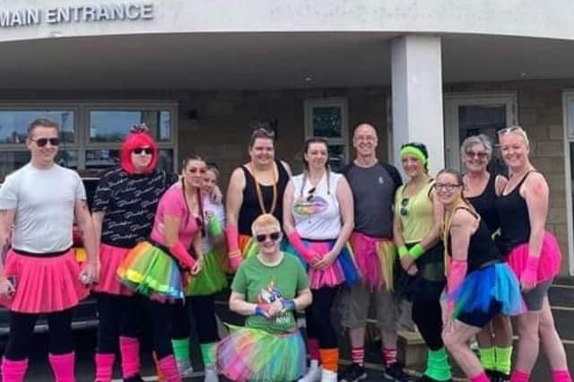 Staff from Birkinshaw Manor Care home who took part in the Colour Run.
