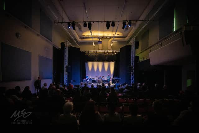 North Tyneside’s Rock School making use of the new lighting and sound system at The Exchange 1856. (Photo by Michael Bailey)