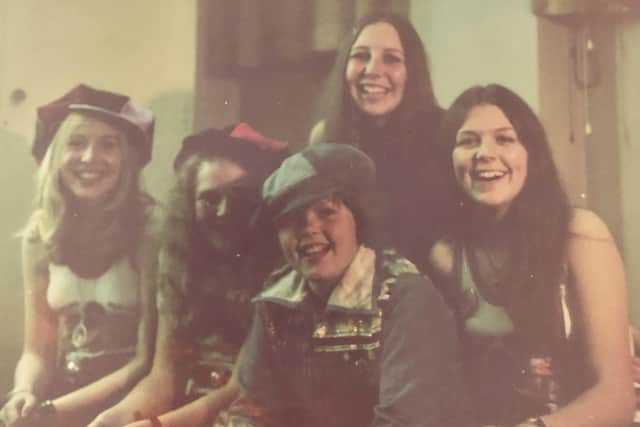 The members of 1970s band Fanfayre with an 11-year-old Jimmy Osmond.
