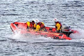 Seahouses Inshore Lifeboat on service.