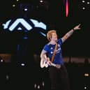 Ed Sheeran on his + - = ÷ x Tour in Dublin.