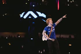 Ed Sheeran on his + - = ÷ x Tour in Dublin.