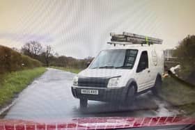 The van registration captured by the dashcam was traced back to him. (Photo by Northumberland County Council)
